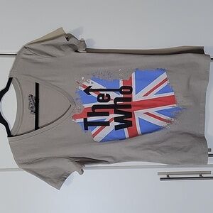 Collectabilitees The Who Women's V-Neck Shirt Size L